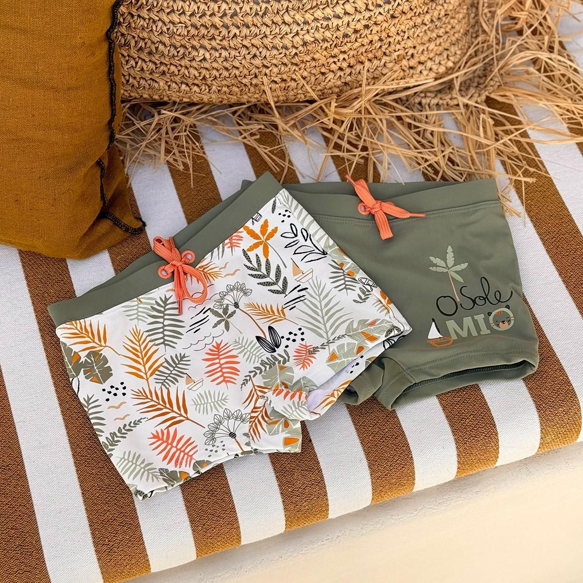 Petit Béguin Lot de 2 boxers de bain enfant Mio