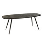Voir la diapositive 1 : Paris Prix Table à Manger Ovale en Bois  Teck  200cm Noir