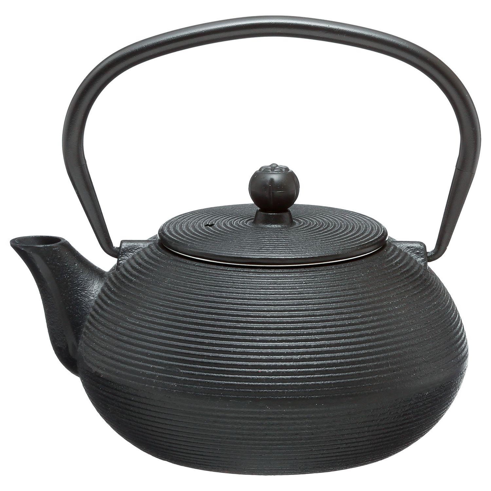 SECRET DE GOURMET Théière à filtre en fonte Marin - 600 ml - Noir
