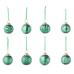Paris Prix Lot de 40 Boules de Noël  8 Motifs  6cm Vert