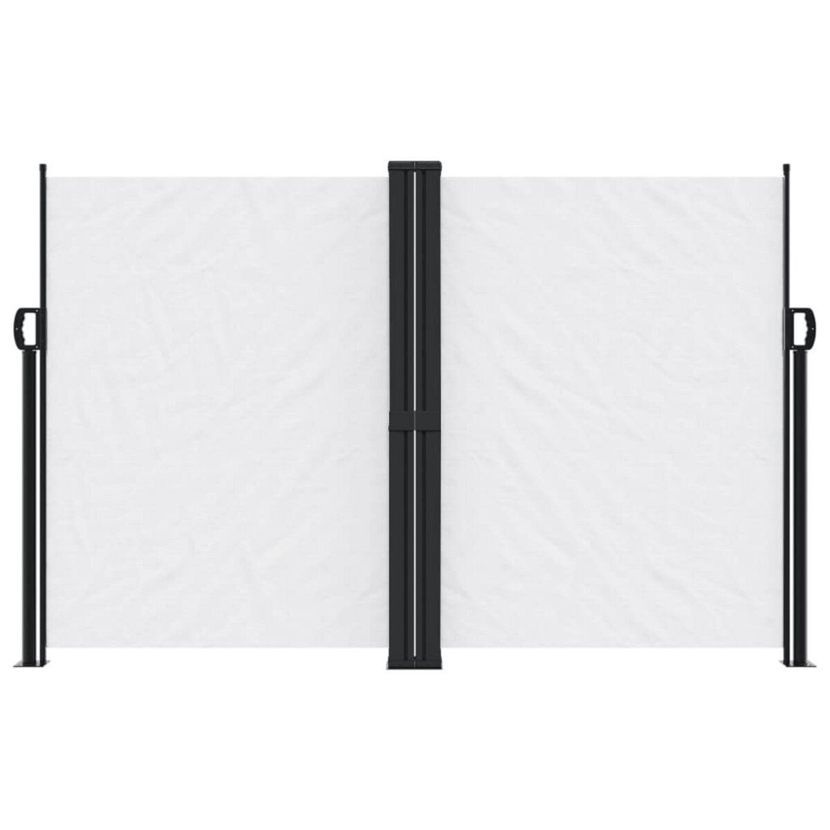 VIDAXL Auvent lateral retractable blanc 160x1200 cm