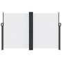 Voir la diapositive 3 : VIDAXL Auvent lateral retractable blanc 160x1200 cm