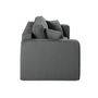 Voir la diapositive 4 : BEST MOBILIER Topaze - canapé droit 2 places - en tissu bouclette