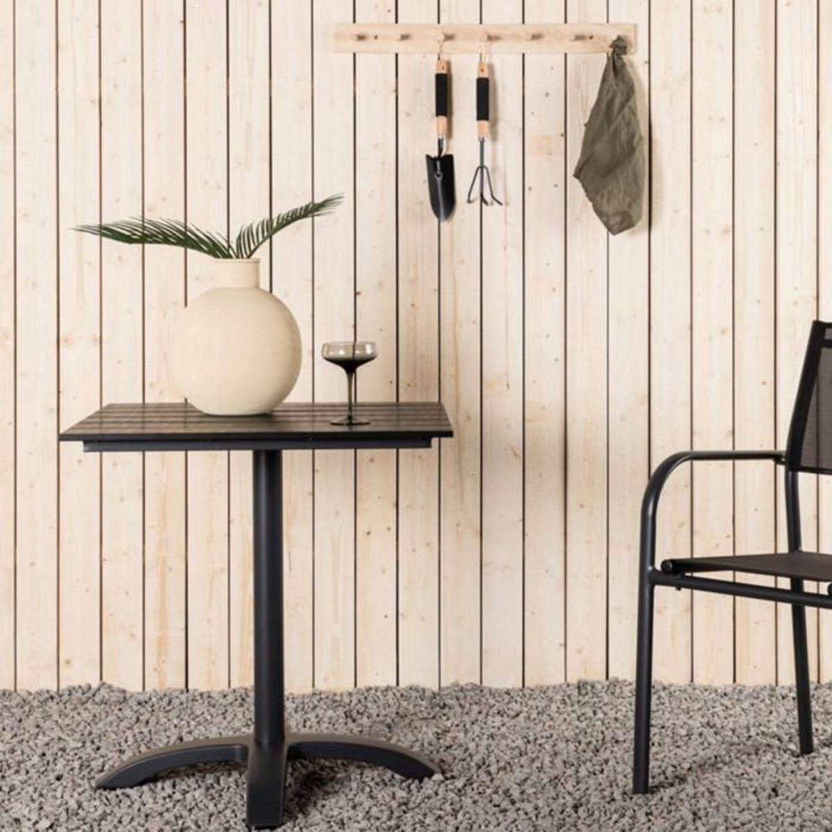 Paris Prix Table de Jardin  Colorado  74cm Noir