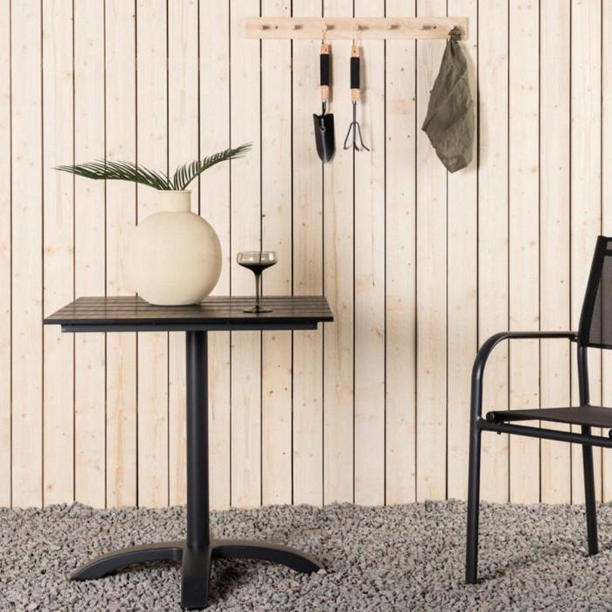 Paris Prix Table de Jardin  Colorado  74cm Noir