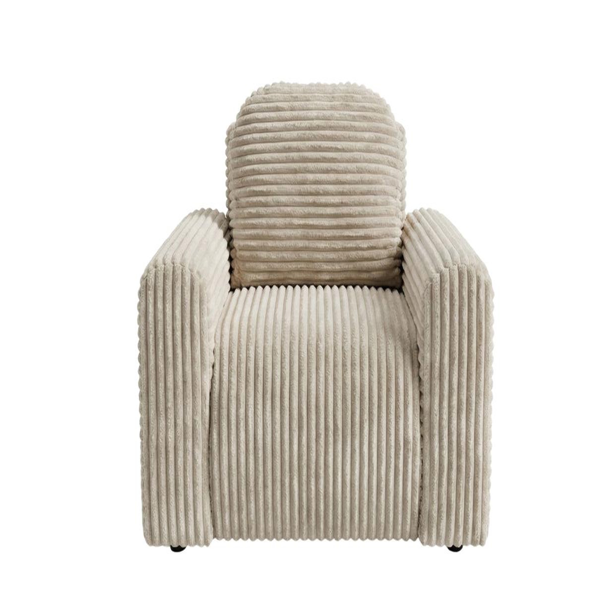 Voir la diapositive 1 : CASANOVA PARIS Elvis - fauteuil gros velours côtelé