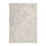 Voir la diapositive 1 : Paris Prix Tapis en Cuir Effet Métallique  Spark  Ivoire & Chrome