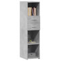 Voir la diapositive 3 : VIDAXL Buffet haut gris beton 30x42,5x124 cm bois d'ingenierie