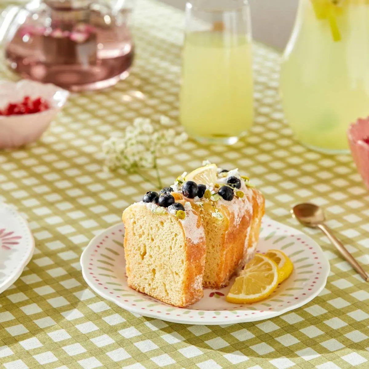 SECRET DE GOURMET Lot de 6 Assiettes à Dessert  Fleur de Rose  19cm Multicolore