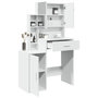 Voir la diapositive 4 : VIDAXL Coiffeuse avec armoire blanc 80x35x132 cm