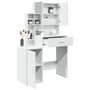Voir la diapositive 4 : VIDAXL Coiffeuse avec armoire blanc 80x35x132 cm