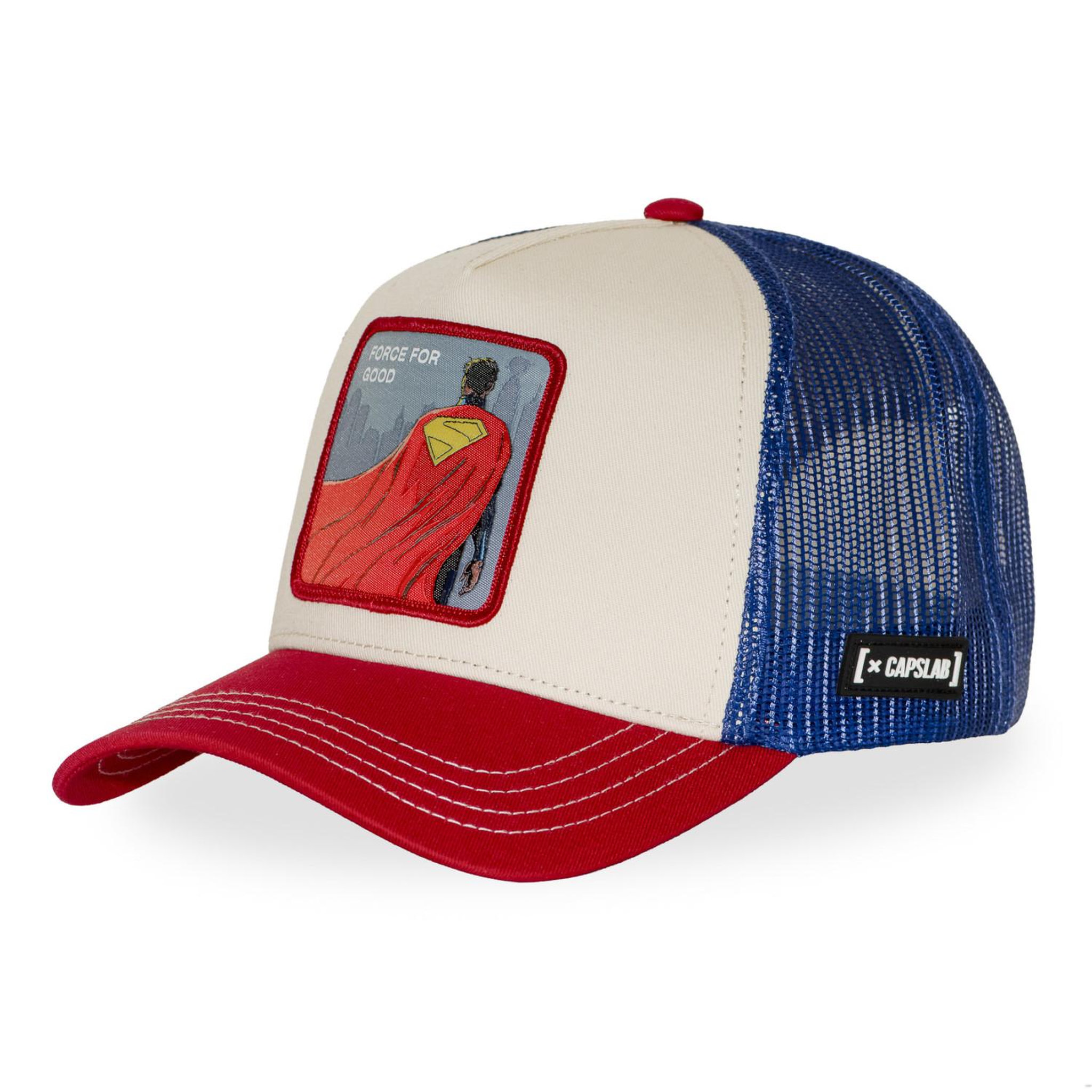 CAPSLAB Casquette trucker avec filet dc comics above all. Coloris disponibles : Beige