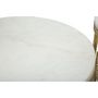 Voir la diapositive 4 : Paris Prix Lot de 2 Tables d'Appoint Effet Marbre  Leaf  65cm Or