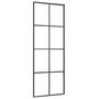 Voir la diapositive 4 : VIDAXL Porte coulissante avec kit de quincaillerie 76x205 cm Verre ESG