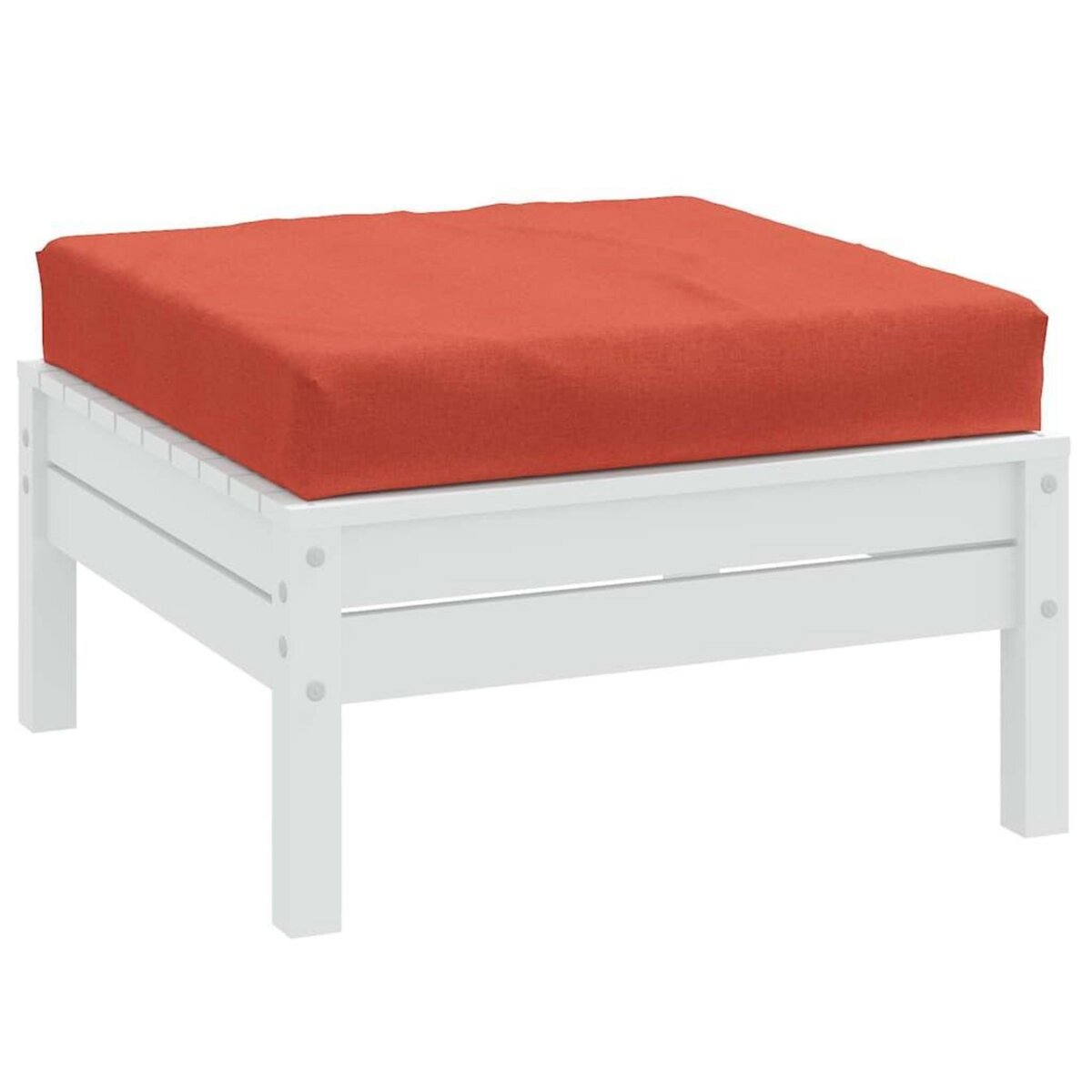 VIDAXL Coussin de palette rouge melange 60x60x10 cm tissu