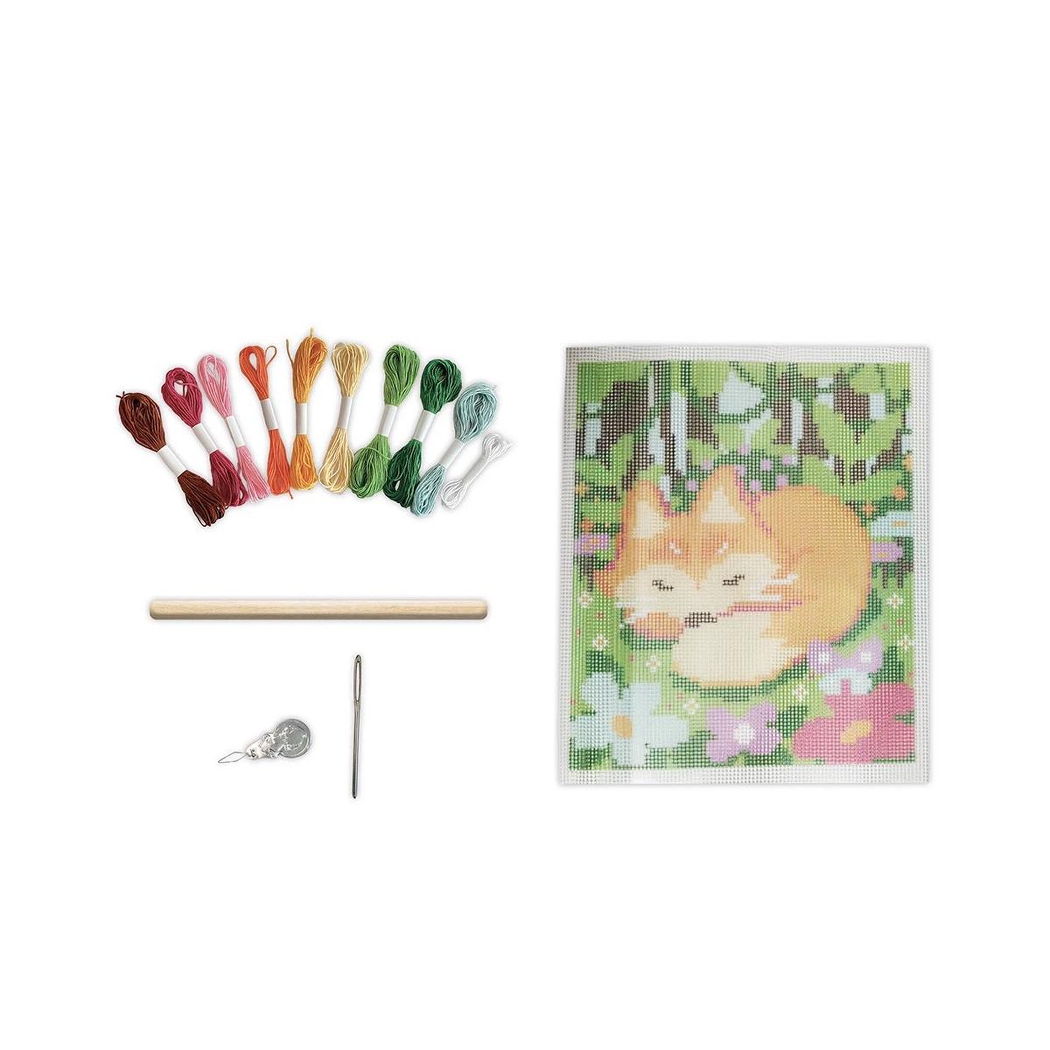 Voir la diapositive 2 : Juratoys-Janod Canevas Petit renard dormant