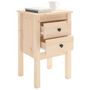 Voir la diapositive 4 : VIDAXL Tables de chevet 2 pcs 40x35x61,5 cm Bois de pin massif