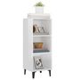 Voir la diapositive 4 : VIDAXL Buffet Blanc brillant 34,5x32,5x90 cm Bois d'ingenierie
