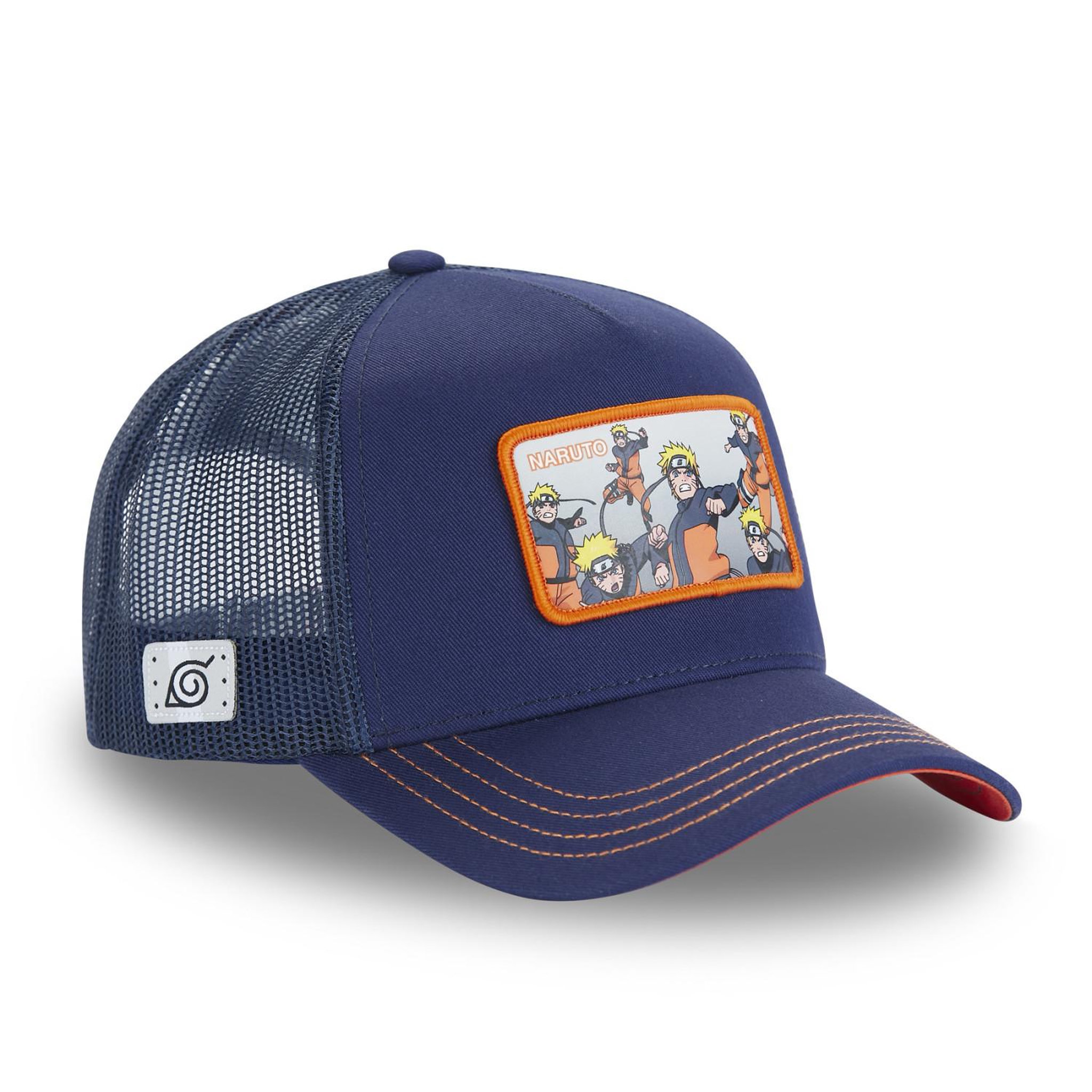 Voir la diapositive 3 : CAPSLAB Casquette homme trucker en serge de coton naruto shippuden naruto