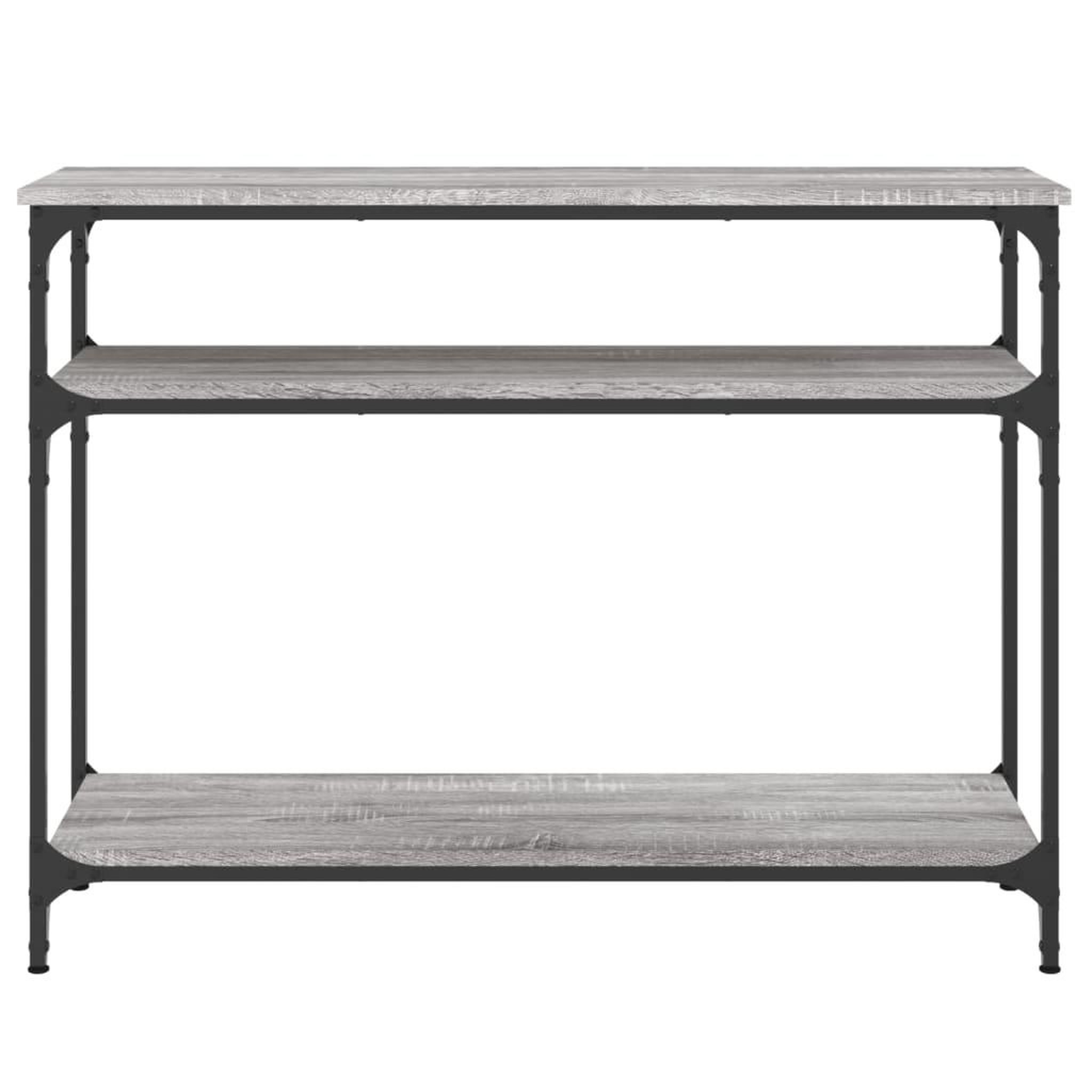 Voir la diapositive 4 : VIDAXL Table console sonoma gris 100x29x75 cm bois d'ingenierie