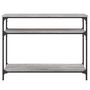 Voir la diapositive 4 : VIDAXL Table console sonoma gris 100x29x75 cm bois d'ingenierie