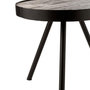 Voir la diapositive 2 : Paris Prix Table d'Appoint en Bois & Fer  Fien  50cm Naturel