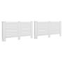 Voir la diapositive 2 : VIDAXL Cache-radiateurs 2 pcs Blanc 152x19x81,5 cm MDF