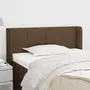 VIDAXL Tete de lit avec oreilles Marron Fonce 83x16x78/88 cm Tissu