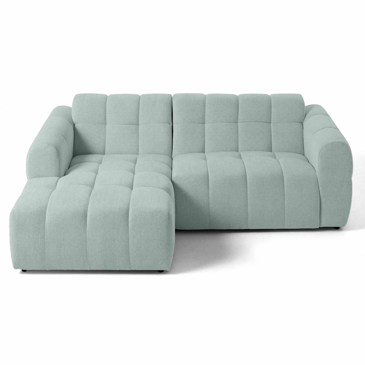 LISA DESIGN Ray - canapé d'angle gauche - 4 places - en tissu texturé