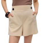 Vero Moda Short  Femme Vero Moda  iva. Coloris disponibles : Beige