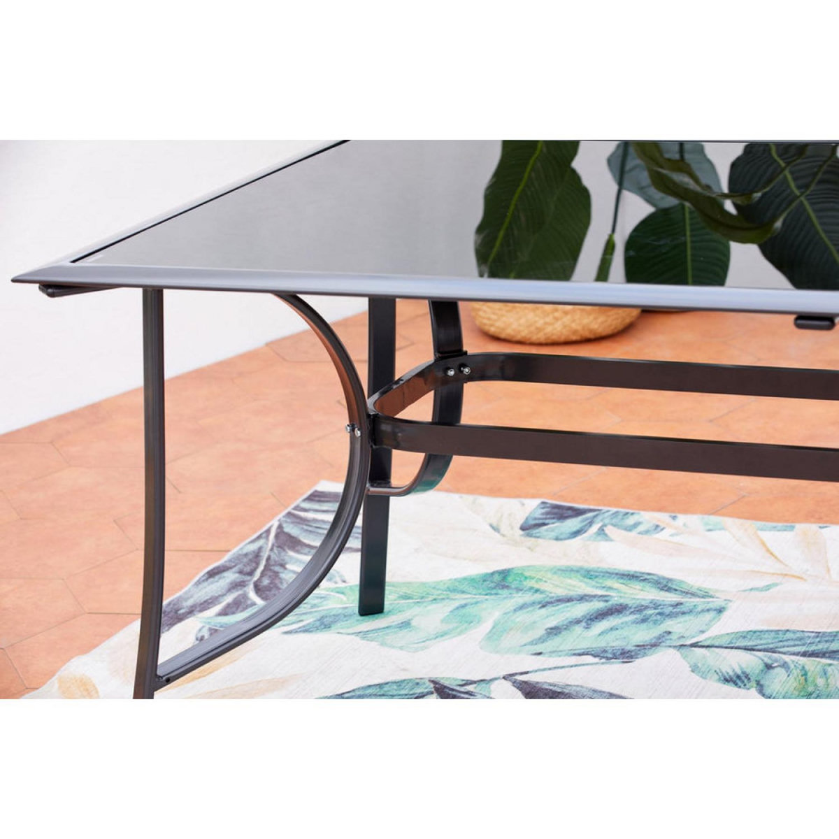CONCEPT USINE Table de jardin aluminium 10 places RIMINI