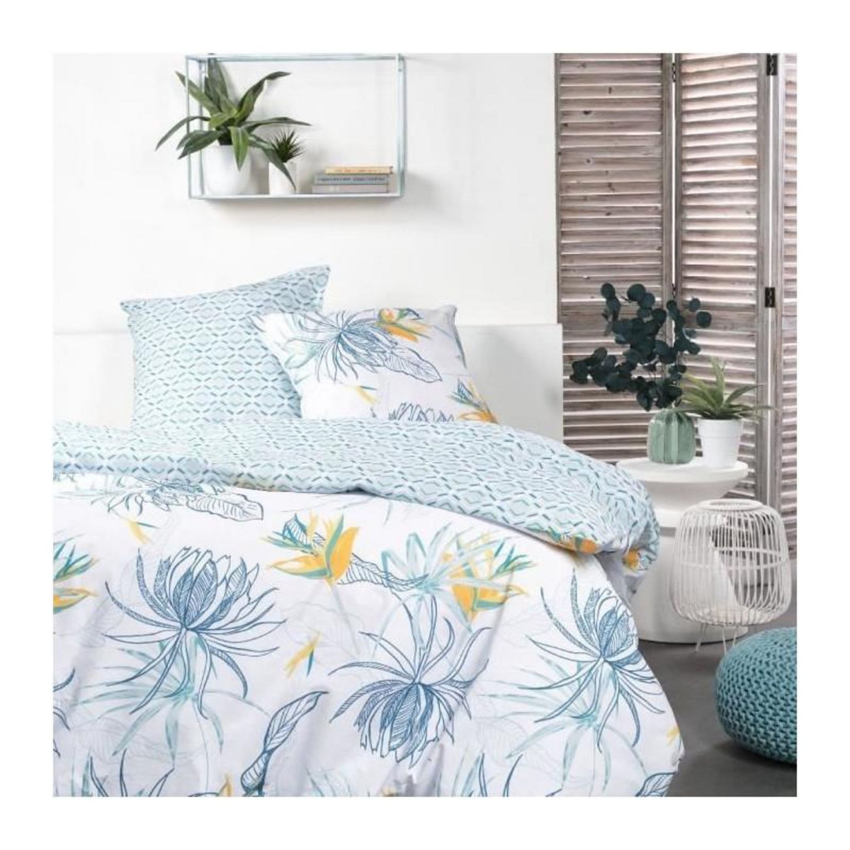 Today Parure de lit - TODAY - Sunshine - 119480 - 2 personnes - 260x240cm - Coton - Imprimé 11.51