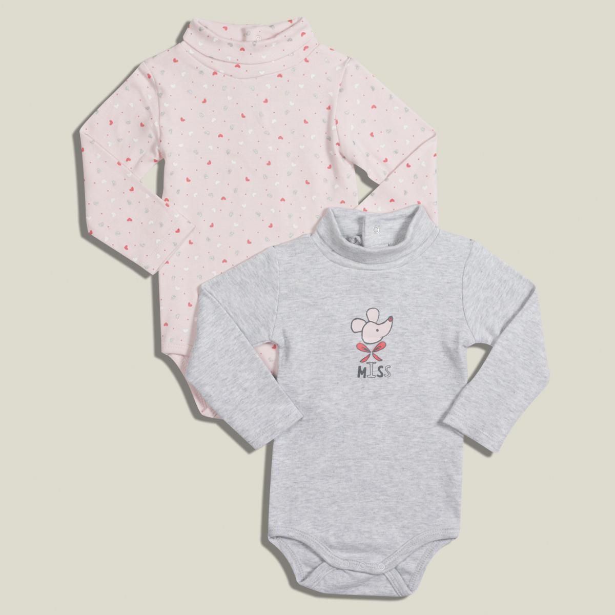 Lot de 2 sous-pull bodies bébé