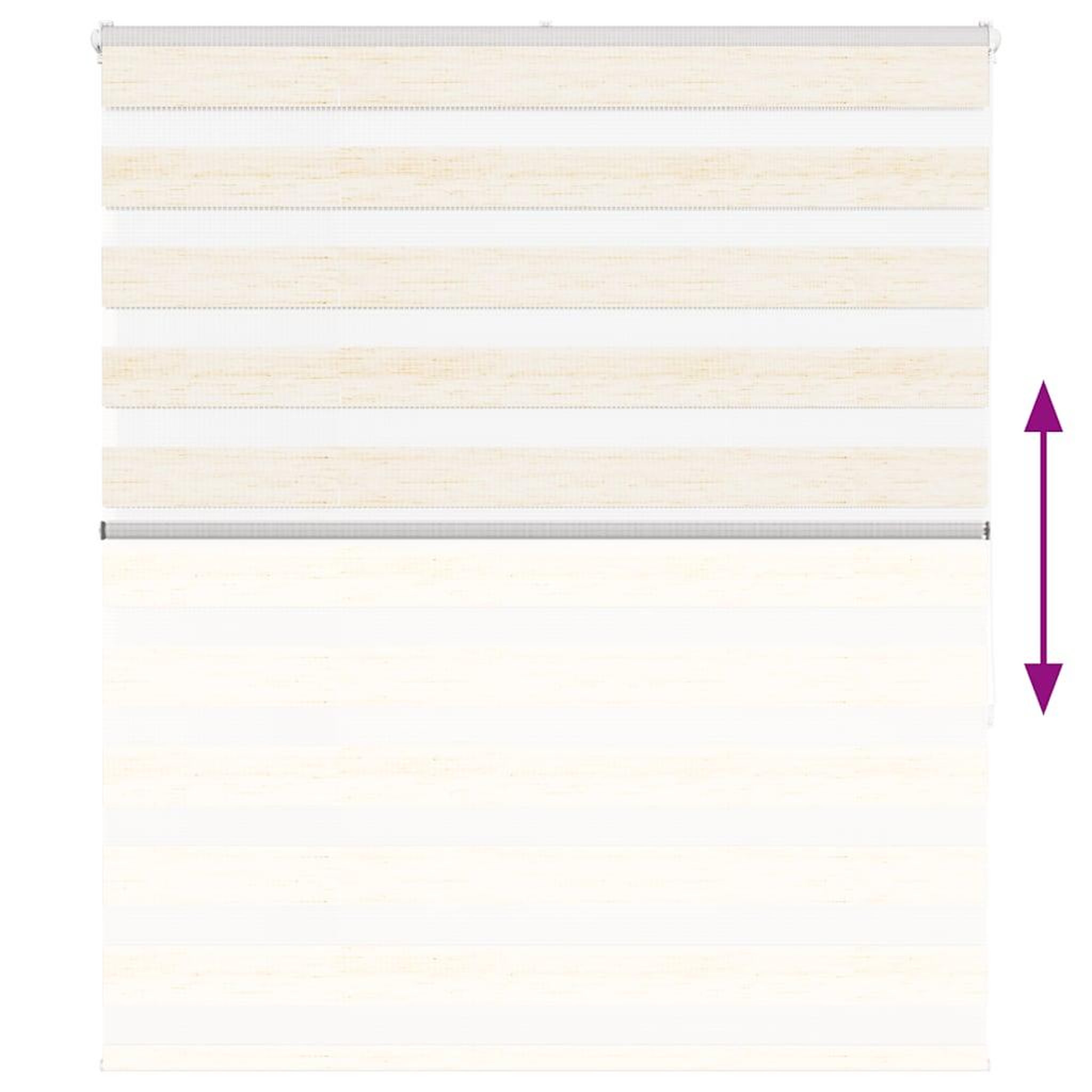 Voir la diapositive 5 : VIDAXL Store zebre beige marbre largeur du tissu 125,9 cm polyester