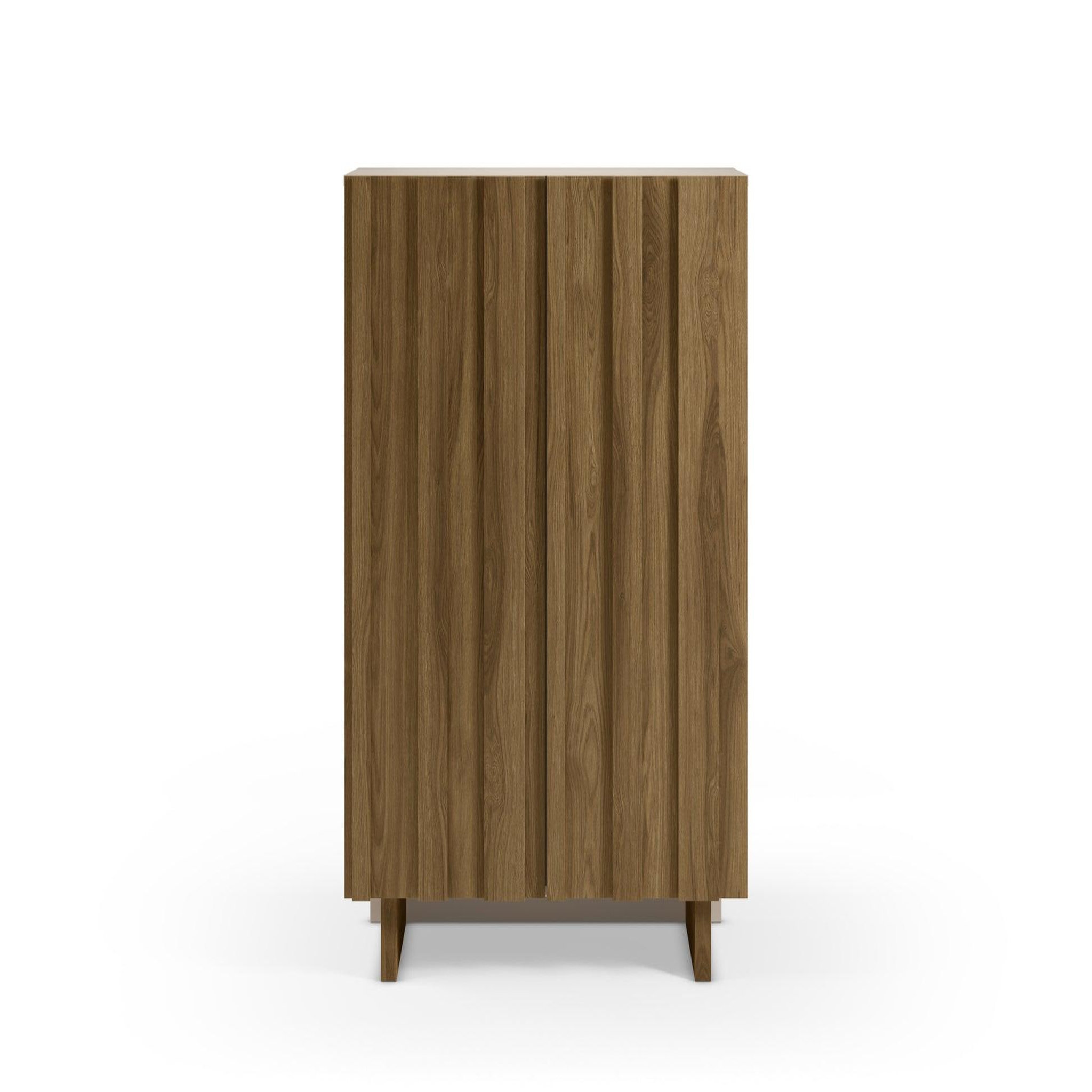 CASANOVA PARIS Perla - commode 2 tiroirs en mdf chêne foncé
