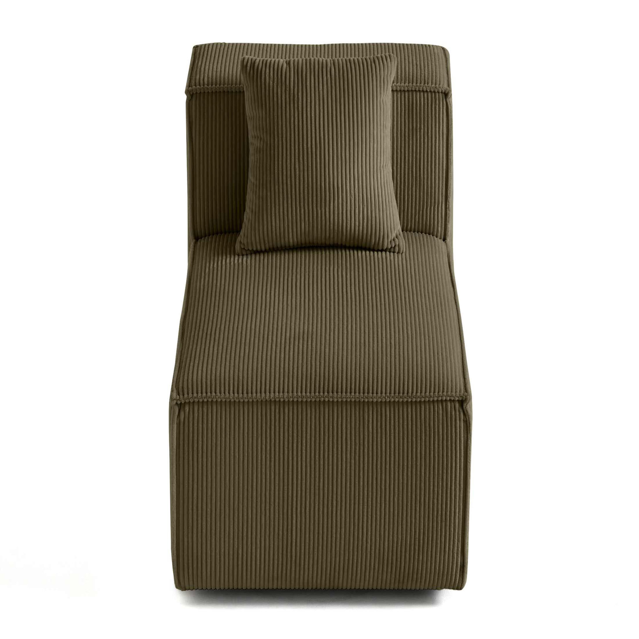 Voir la diapositive 6 : BEST MOBILIER Arty - module d'assise - en velours côtelé