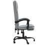 Voir la diapositive 4 : VIDAXL Fauteuil inclinable de bureau Gris clair Tissu