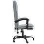 Voir la diapositive 4 : VIDAXL Fauteuil inclinable de bureau Gris clair Tissu