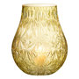 Voir la diapositive 2 : Paris Prix Vase Design en Verre  Diamant  28cm Jaune