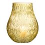 Voir la diapositive 2 : Paris Prix Vase Design en Verre  Diamant  28cm Jaune