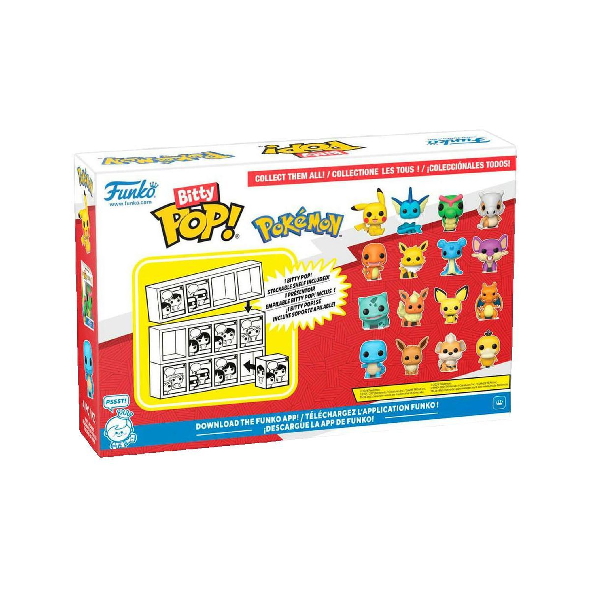 Voir la diapositive 2 : Funko Pack 4 Figurines Funko Bitty Pop Pokémon Squirtle