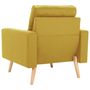 Voir la diapositive 5 : VIDAXL Fauteuil jaune tissu