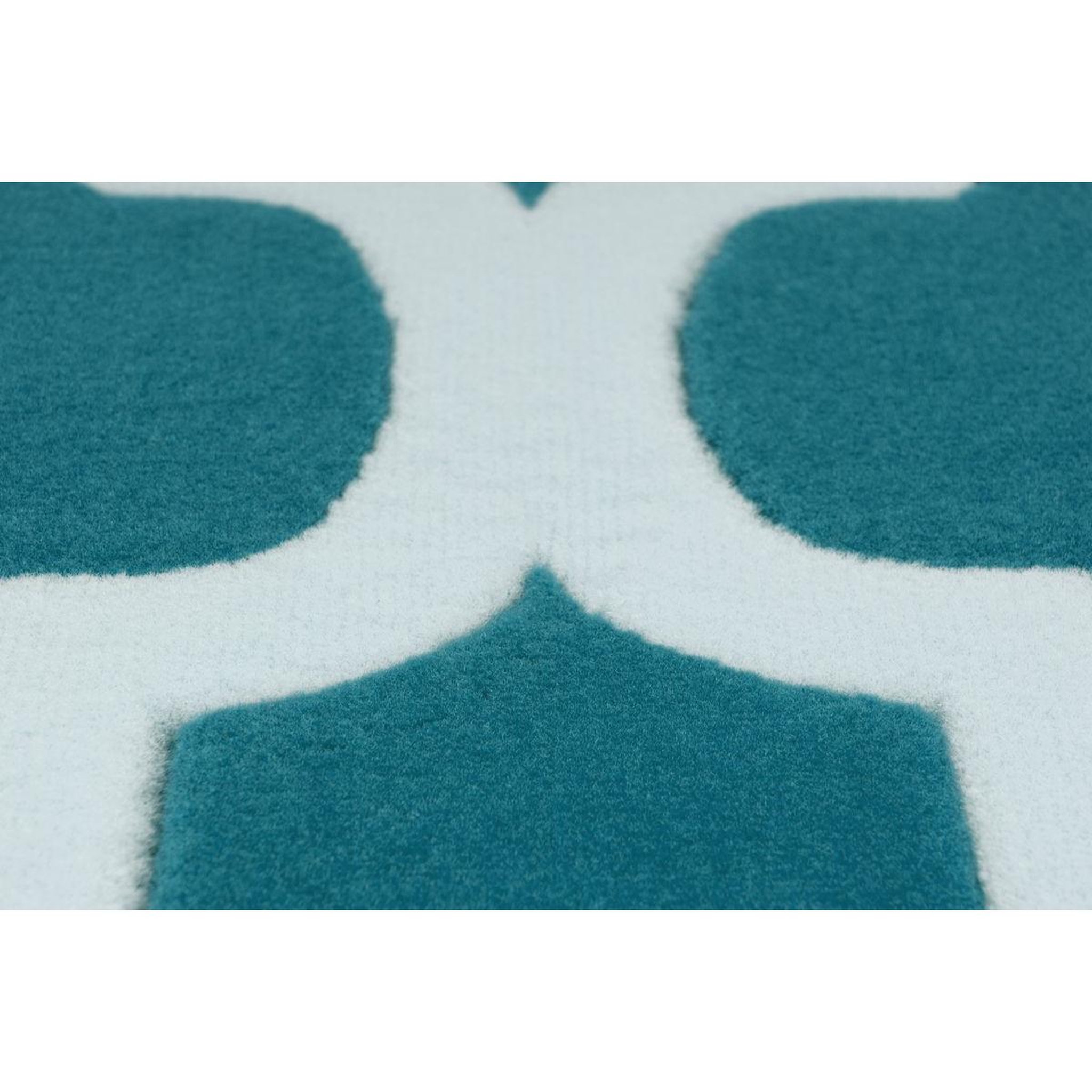 Voir la diapositive 3 : Paris Prix Tapis vintage à poils courts  manolya  turquoise