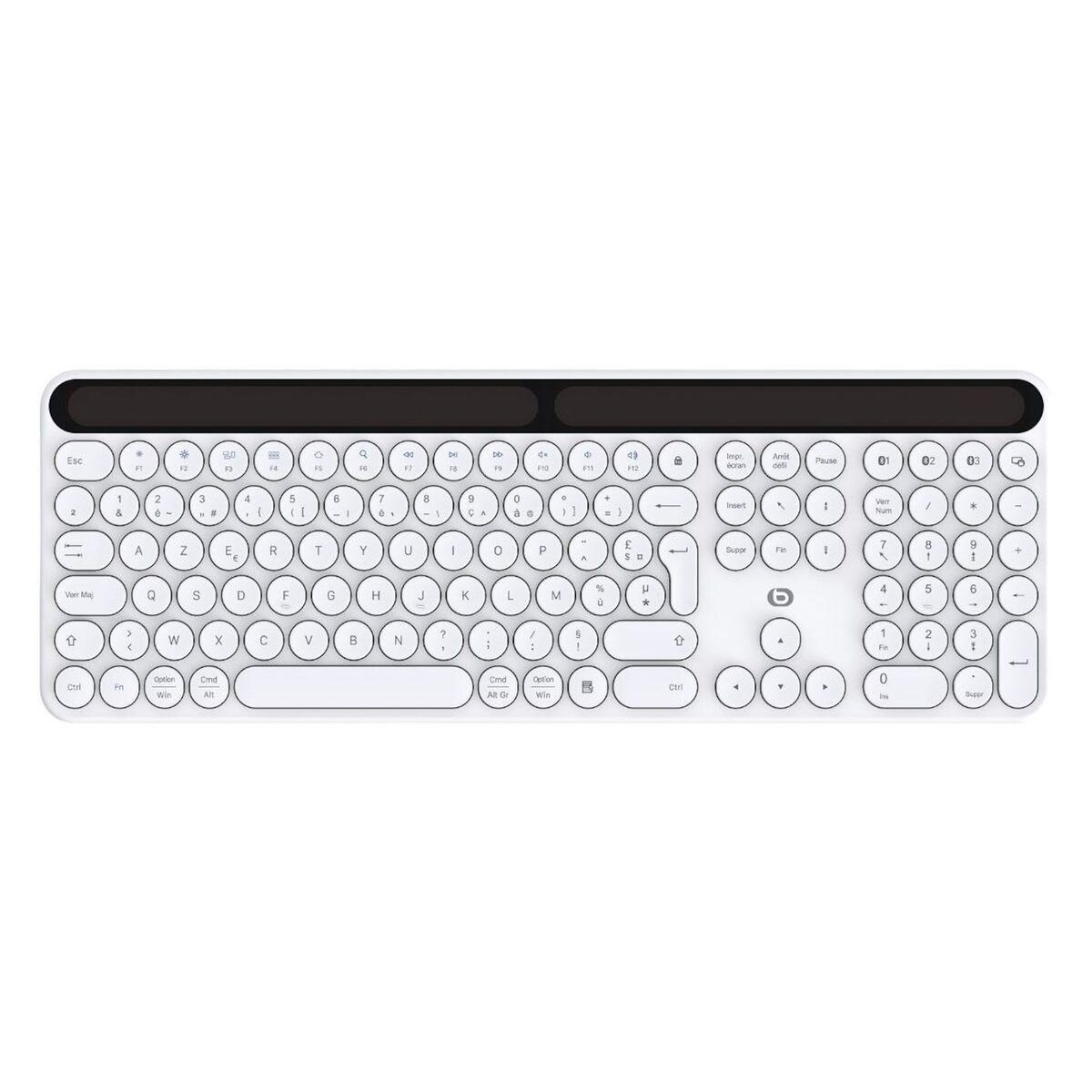 ESSENTIEL B Clavier sans fil Solaire SKW Blanc