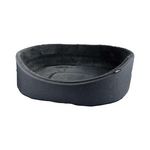 LOVE STORY Panier Filou avec intérieur doux pour chien et chat. Coloris disponibles : Beige, Gris