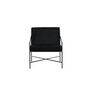 Voir la diapositive 2 : Paris Prix Fauteuil Design Velours  Rakel  78cm Noir