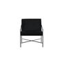 Voir la diapositive 2 : Paris Prix Fauteuil Design Velours  Rakel  78cm Noir