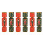 Voir la diapositive 1 : FEERIC LIGHT & CHRISTMAS Lot de 6 crackers imprimés Casse-Noisette - Rouge et vert