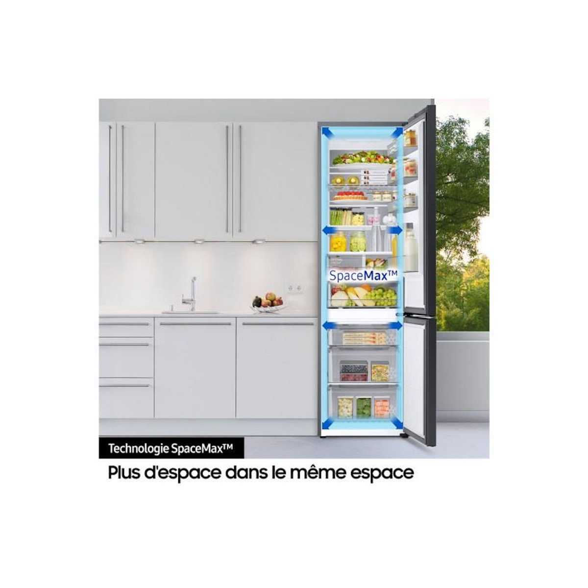 Samsung Réfrigérateur combiné intégrable 60cm 344l nofrost - RB34C602DSA