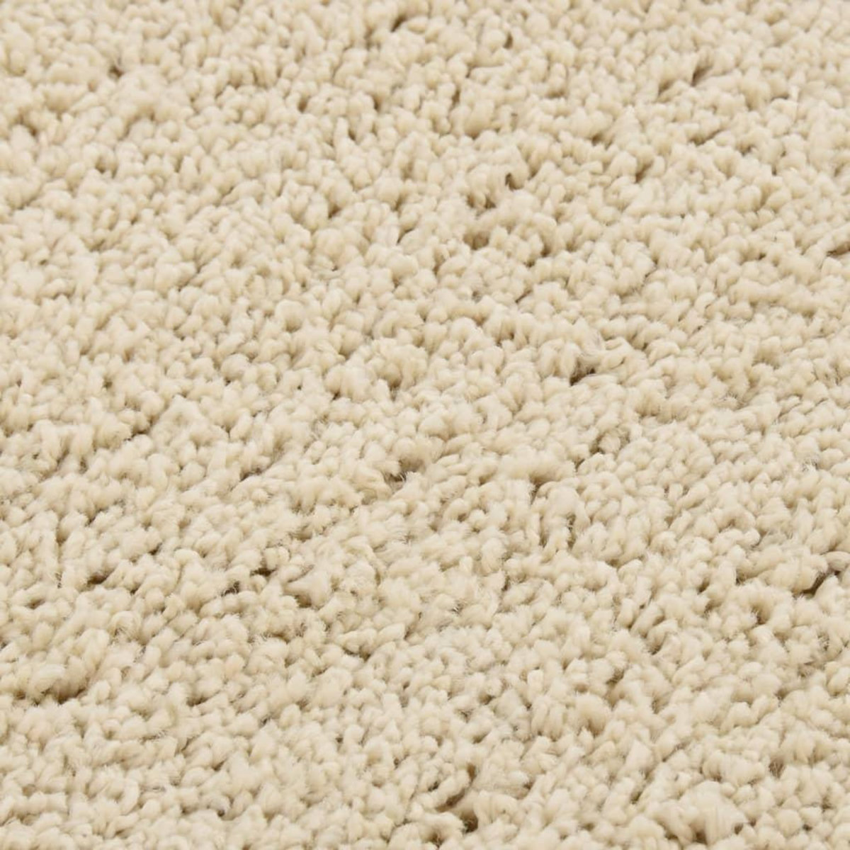 VIDAXL Tapis shaggy antiderapant Creme 80x150 cm